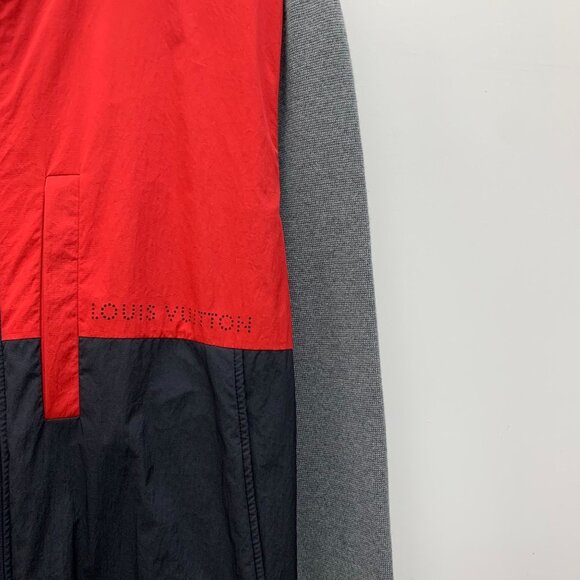 DM0128 Louis Vuitton Mens Red & Grey Full-Zip Jacket - Picture 4 of 8